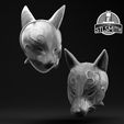 Red_Fox's_Mask_Render_BW.jpg Red Fox's Mask Lies of P Life Size Prop STL