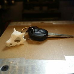 IMG_20160228_140307.jpg Бесплатный STL файл Cubone Pokemon Skull Keychain・Шаблон для 3D-печати для загрузки