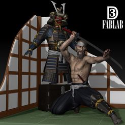 samourai_11.jpg 3D file Samurai HD・3D printable model to download, 3D-Fablab