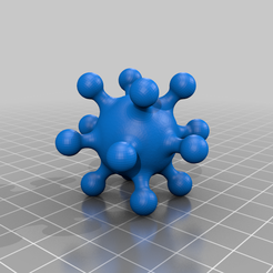 CoronaVirus_repaired.png Free 3D file Coronavirus primitiv model (2019-nCoV)・Object to download and to 3D print