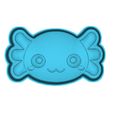 305150663_5531509773562014_7322454937060670047_n.jpg Kawaii Axolotl Head Solid Model for Vacuum forming silicone mold making solid relief