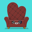 Couch1.png Bunny Couch - 3D Printable Model Inspired by Kindi Kids Show 3D print model