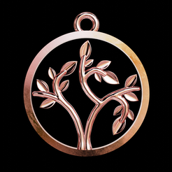 Gold-2.png Tree of Life round classic pendant