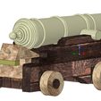 pusk23-12.jpg model of an old naval gun for 3D print and cnc