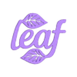 Leaf Solid.stl Panneau LEAF Nature Script