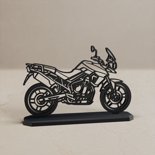 TRIUMPH TIGER 800 XR MOTORCYCLE MODELL STAND DECOR