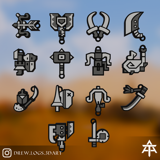 Monster Hunter Weapons Icons