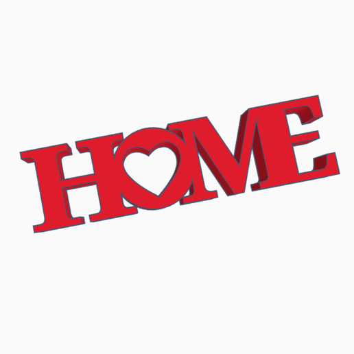 HOME TABLE DECOR SIGN 3D model