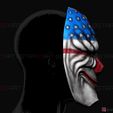 001d.jpg Dallas Mask - Payday 2 Mask - Halloween Cosplay Mask 3D print model