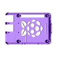 Top_Logo_MM3_Color1_Cam_Disp_Pins.stl Malolo's screw-less / snap fit Raspberry Pi 3 Model B+ Case & Stands