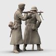 1.2322.jpg German Soldiers in a coat with mg 38 and 98k mauser rifel