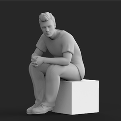 Screenshot_3.png STL file Seated Man・3D printable model to download