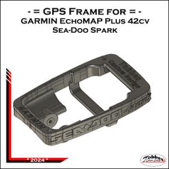 Garmin_EchoMAP_Plus_42cv_SPARK_mount-frame_01.jpg Frame for Garmin EchoMAP Plus 42cv Sea-Doo SPARK