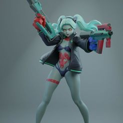 Rebecca1.jpg 3D file Cyberpunk Edgerunner Rebecca・3D print object to download