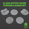 01.png 32 MM GOTHIC RUINS TOPPERS & BASES SET
