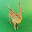 7.jpg STL file Low Poly Elk・3D printable model to download