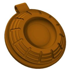 clay-1.jpg STL file Clay Pigeon Target Keyring・3D printer model to download