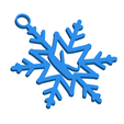 KSnowflakeInitialGiftTag3DImage.png Letter K - Snowflake Initial Gift Tag Ornament