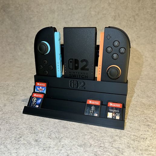 Stand holder for Nintendo Switch 2 grip, joycon and games