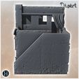 5.jpg Modern flat-roofed desert building with side stairs and door curtain (13) - Canyon Sandy Landscape 28mm 15mm RPG DND Nomad Desertland African Middle East