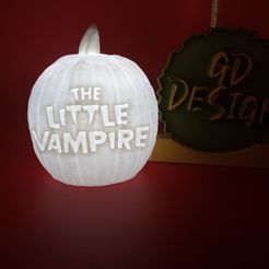 IMG_20231002_173658618.jpg STL file The Little Vampire HALLOWEEN PUMPKIN LIGHT・3D printable model to download
