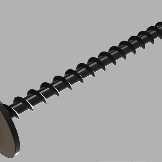 Polystyrene foam Screw 3D model