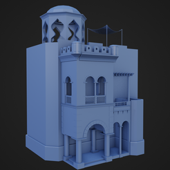 Persia-House2_1.png Файл STL Глиняный дом №2 в Старой Персии・3D-печатная модель для загрузки