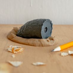 Dune_pencil_sharpener_sandworm_1139-square.jpg Archivo 3D Sacapuntas Sandworm - Dune・Plan para descargar y imprimir en 3D