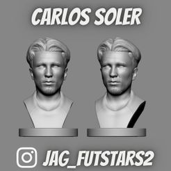 Busto-Carlos-Soler.jpg STL file Carlos Soler - Soccer Bust・3D printer model to download