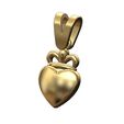 Crown-heart-motif-pendant-charm-00.jpg Pendentif vintage en forme de cœur avec attache Modèle d'impression 3D