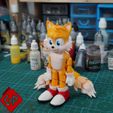 b.jpg Flexi Tails (Sonic) - Print In Place - No Supports