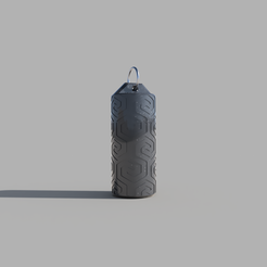bote-hexagono01.png STL-Datei labyrinth mask canister・3D-druckbare Vorlage zum herunterladen