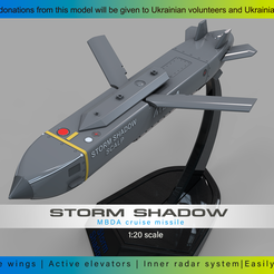 SS2.png Storm Shadow SCALP air-launched cruise missile 3d print model 3D print model 3D print model