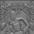 008.jpg Lord Vishnu as Mohini with Amrit Kalash  CNC carving