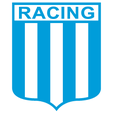 RACING cutting Argentine soccer shields