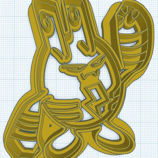 Elekid Cookie Cutter 3D model