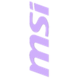 MSi-Logo.stl IO Shroud / Cover (ASUS/ASRock/MSi)