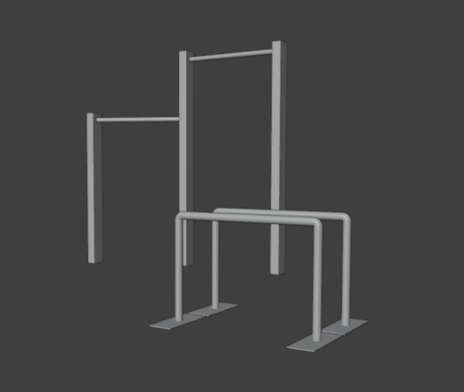 calisthenics pack miniature 3D model