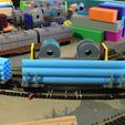IMG_0917.jpg 50-футовый вагон для бревен/труб в масштабе N с сцепками Micro-Trains