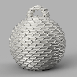 27 rendu 1 .png Fichier STL gratuit Boule de noel・Design à télécharger et à imprimer en 3D
