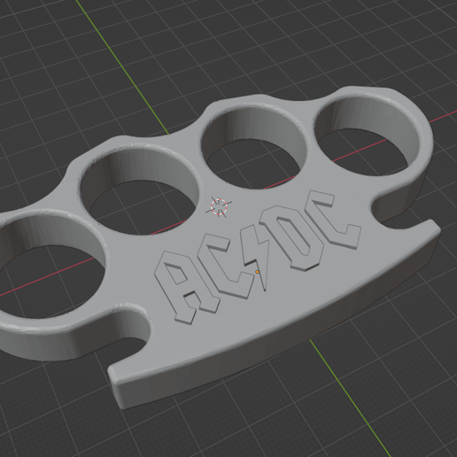 Archivo 3D AC DC - Nudillos de latón 👽 ・Modelo de impresión 3D para ...