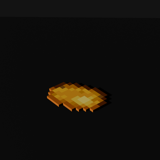 Minecraft Style Potato - Stylized Voxel 3D Model 3D model