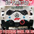 1-2.jpg 3D Printed MERCEDES F1 Racing Wheel for Sim Racing Logitech G29 Mod