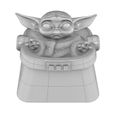 2.jpg Free STL file Baby Yoda Artisan Keycap・3D print design to download
