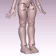 5.jpg Stacy - STL 3D Kit Printed Ball Jointed Doll Base - PLA filament /SLA Resin Compatible files