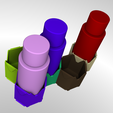 render001.png Free STL file Paint Rack For Plaid FolkArt and Apple Barrel Paint・3D printing design to download