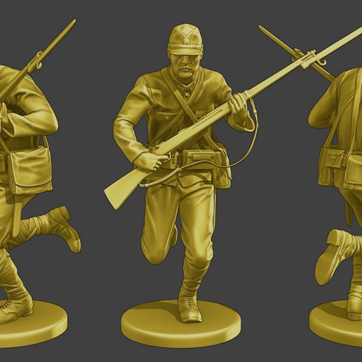 Archivo 3d Japanese Soldier Ww2 Run3 J2 Plan De Impresora 3d Para Descargar Cults