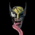Ven_Wol2.jpg Wolverine Venom Cowl 3d Digital download