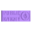 Public Enemy.stl Public Enemy Logo