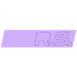 Base + RS.stl Emblem Renault "RS"/Renault emblem "RS" / Renault emblem "RS
